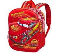 Clondo Zaino Asilo 3D 31×26×11 cm - Zainetto per Bambino - Per Cars Fan - Poliestere Resistente - Spallacci Imbottiti e Tasche Laterali - Perfetto Nido e Viaggio - Unisex 2-6 anni