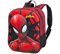 Clondo Zaino Asilo 3D 31×26×11 cm - Zainetto per Bambino - Per Spiderman Fan - Poliestere Resistente - Spallacci Imbottiti e Tasche Laterali - Perfetto Nido e Viaggio - Unisex 2-6 anni