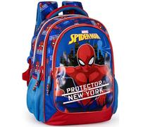 Clondo Zaino Scuola Elementare Bambino 43x33x15 cm - Multitasche Per Spiderman Fan - Schienale Ergonomico, Spallacci Imbottiti, Tasche Porta Borraccia, Grande Capacità e Design Brillante