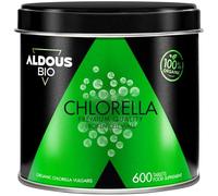Clorella Detox - 600 Compresse - 3000 Dose Giornaliera - Integratore Drenante, Depurativo - Alga Clorella, Clorofilla - Energia, Antiossidante - Vegan - ALDOUS