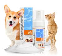 Clorexyderm Solution 4 % Foam 100 Millilitri - Schiuma Delicata per la Pulizia di Cani e Gatti - Igiene Profonda di Pelli e Zampe