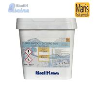 CLORO 10 kg GRANULARE RAPIDO MARIS PISCINA SECCHIO CLORAZIONE PISCINE
