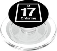 Cloro Cl, Elementi della Tavola Periodica, 17 ° Compleanno Scienza PopSockets PopGrip per MagSafe