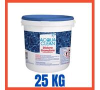 Cloro Dicloro Granulare 56% per Acqua Piscina 25 KG Pulizia Igiene
