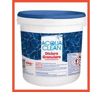 Cloro Dicloro Granulare 56% per Acqua Piscina 5 KG Manutenzione A