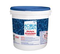 Cloro dicloro granulare 56% per trattamento acqua piscine e spa ACQUA CLEAN