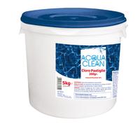 Cloro in pastiglie 200g a scioglimento lento per piscine Acqua Clean