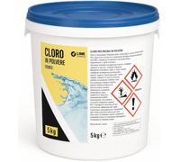 CLORO PISCINA IN POLVERE - Cloro Granulare a Rapida Dissoluzione - Cloro Shock Stabilizzato per Piscine - Formato da 5kg