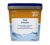Cloro rapido granulato trattamento urto piscina 5 kg Multicolor