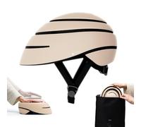 CLOSCA. Foldable helmet for bicycle and electric scooter. Lightweight, compact and certified. Urban unisex design for men and women. Adult bike helmet for cycling and city commuting.