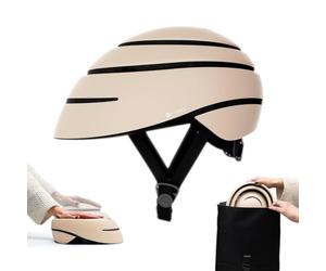 CLOSCA. Foldable helmet for bicycle and electric scooter. Lightweight, compact and certified. Urban unisex design for men and women. Adult bike helmet for cycling and city commuting.