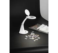 CLOSE Lampada da tavolo led in plastica colore bianco con lente 6,5W 3000K