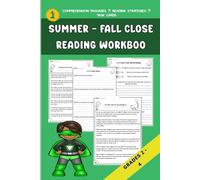 Close Reading Workbook | Comprehension Passages | Reading Strategies | Task Cards | Summer Theme | Fall Theme | June