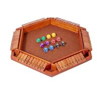 Close The Box Game Adulti - 6 Giocatori Wood Shut The Box Game | Giochi Classici Versione Da Tavolo, Gioco Di Chiudere La Scatola, Doppio Otturatore, Gioco Di Matematica Da Tavolo, 10 Numeri Per Le