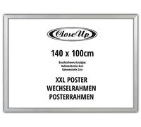 Close Up - Cornice XXL per poster da 140 x 100 cm, con vetro sintetico PVC infrangibile, retro resistente, listello in MDF largo 4 cm e profondo 2 cm