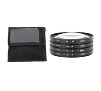 Close Up Filter Kit 4 in 1 Macro Lens Set, +1 +2 +4 +10 Close Up Lens Filter, Optical Glass Camera Filter for Digital Camera, Macro Photography Accessories with Storage Pouch (62 mm)