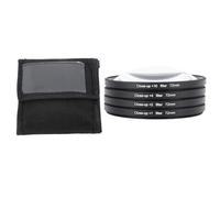 Close Up Filter Kit 4 in 1 Macro Lens Set, +1 +2 +4 +10 Close Up Lens Filter, Optical Glass Camera Filter for Digital Camera, Macro Photography Accessories with Storage Pouch (72 mm)