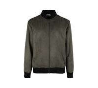 close-up Giacca da uomo scamosciata con zip
