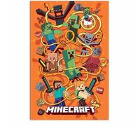 Close Up Minecraft - Poster da parete per gamer e fan con Steve Alex Creeper Zombie Enderman e molto altro ancora, 61 x 91,5 cm