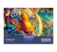 Close-up of A Colorful Tiger's Face Puzzle Da 1000 Pezzi The Forest King Educativo E Di Sfida Per Bambini E Adulti 38x26cm/1000pcs