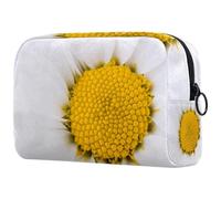 Close Up of Perfect Daisy Trousse per cosmetici, da donna, per articoli da toeletta da viaggio, grande, pratica borsa organizer con cerniera, Multi, 18.5x7.5x13cm/7.3x3x5.1in, Beauty case