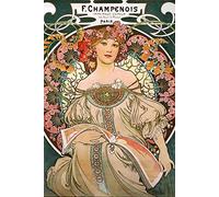 Close Up Poster Alfons Mucha - F. Champenois 1897 (61cm x 91,5cm)