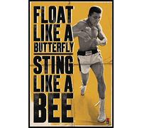 Close Up Poster Mohammed Ali (61 cm x 91,5 cm) + 2 aste nere con sospensione