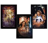 Close Up Star Wars Episodio I-III - Set di 3 poster (61 cm x 91,5 cm) + confezione regalo pronto per essere regalato.