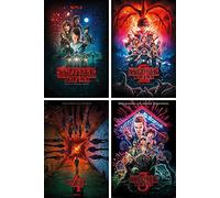 Close Up Stranger Things - Set di 4 poster Season 1-4, 61 x 91,5 cm