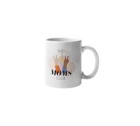 Close Up Tazza da caffè "Bad Moms Club" | Tazza sarcastica per ufficio, casa e uso quotidiano | Tazza in ceramica | Elegante regalo per mamme ribelle sicure di sé, 330 ml