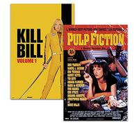 Close Up Uma Thurman - Set di 2 poster Kill Bill Vol.1 e Pulp Fiction (61 cm x 91,5 cm) + poster