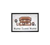 Close Up Zerbino retrò Monster Trainer Pixel "Home Sweet Home" | 8 bit Monster RPG | 60 x 40 cm | decorazione interna per gli appassionati di giocatori e anime