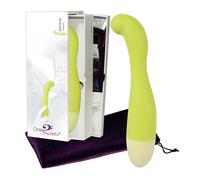 Close2You Harmonia G-Spot Stimulator - Vibratore Curvo per Punto G, Verde 22 cm