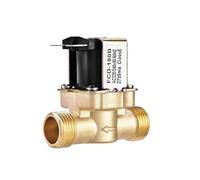 Closed Brass Electric Solenoid G1/2'' DC12v DC24v AC220v Water Air Inlet Flow Switch For Solar Water Heater Valve(12V)