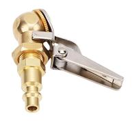 Closed Flow Brass Air Chuck, Quick Connect Air Compressor Attachments Inflation Nozzle for Cars, Trucks, Bikes, Motorcycles And Vehicles