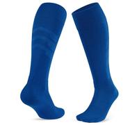 CLOSEMATE Calzettoni Calcio Uomo Donna, 2 Paia Calze Calcio Lunghe Sportive al Ginocchio con Design a Rete Traspirante Ideali per Yoga Pilates Baseball