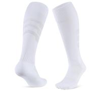CLOSEMATE Calzettoni Calcio Uomo Donna, 2 Paia Calze Calcio Lunghe Sportive al Ginocchio con Design a Rete Traspirante Ideali per Yoga Pilates Baseball