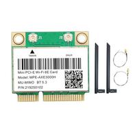 Closer -AXE3000H Scheda WiFi+Doppia Antenna WiFi 6E 2400Mbps Mini PCI-E per BT 5.3 802.11AX 2.4G/5G/6Ghz Scheda di Rete Wlan