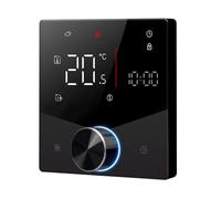 Closer Parti di controllo della temperatura del termostato cronotermostato per caldaia riscaldamento dell'acqua WiFi Tuya Smart APP Control per Alexa Google Voice- nero