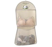 Closet Mesh Pocket - 2-Layer Underwear Hanger, Portable Transparent Storage Pouch, Large 40x91cm Breathable Organizer, Quick Dry No Drill Shower Bag, For College Dorm RV Gym Cruise Cabin Wardrobe