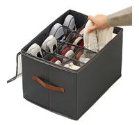 Closet Organizer per scarpe - Armadietto portaoggetti pieghevole | Contenitore separatore regolabile con copertura trasparente e maniglia per soggiorno in soggiorno, camera da letto, camera da letto