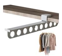 Closet Pull Out Rod - Pull Out Clothes Rack | Sliding Hanging Rail | Retractable Closet Storage | Wardrobe Clothing Rail Top Mount Telescopic Trousers Rack | Rod Heavy Duty Closetsvalet Rods Slides