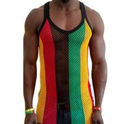 Clossy - Canotta - Uomo Red, Green, Yellow, Black L