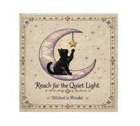 Cloth Background Modern, Calming Cat Moon Pattern, Photography Backdrop Fabric Decoration, Indoor Decorative Background Cloth for Living Room Party Family Gathering Birthday Dining Room Use