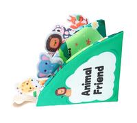 Cloth Book - Portable Fine Motor Skills Activities | Quiet Learning Sensory Toys | For Car Airplane Classroom Vacation Parent Child Bonding Birthday New Year, Fabric Activity Book For Preschool Travel