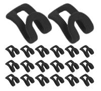 Clothes Hanger Hooks - 20 Pack Space Saving Closet Connectors, Durable Flocking Hanger Extenders, Small Hangers Attachment Clips | Bedroom Closet Wardrobe Organizer Storage Solution