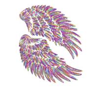 Clothes Patches Wing Embroidery Repair Applique 翅膀图案布贴，可熨烫或缝制，