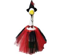 Clothes Skirt Costume Hat For Outdoor Holiday Party Porch Decoration 23 Inch Statue Geese | Geese Halloween Cl0thes | Yard Animal Outfit | Halloween Geesse Outfit Accessory Clothes Skir