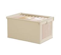 Clothes Storage Bins, Large Folding Organizer, Durable Handle Design, Space-Saving Fabric Container, Closet Solution, Ideal for Sweaters, Coats, Quilts, Bed Sheets, Covers Use