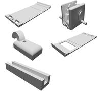 Clothesline Reel Indoor Retractable with Multi-Hook Support - Wall Mounted